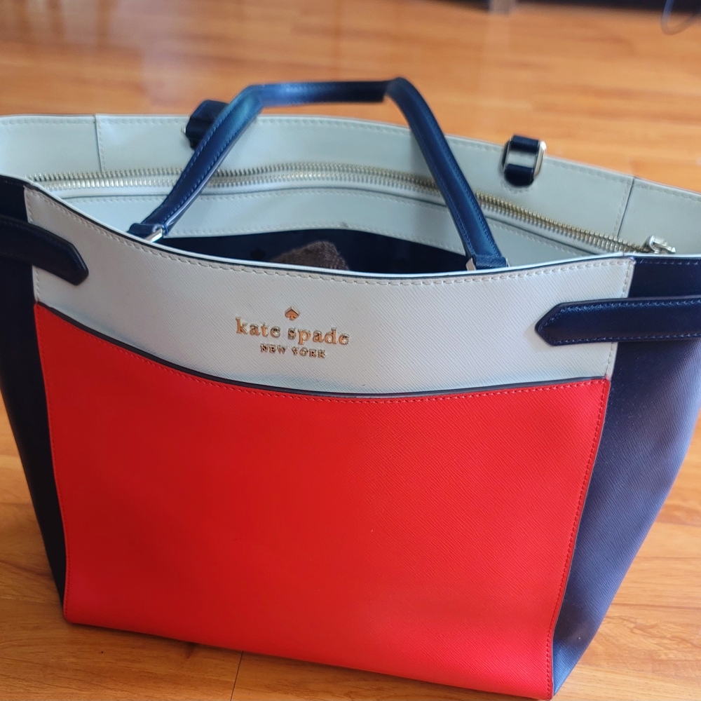 Kate Spade Red and Blue Women's Bag